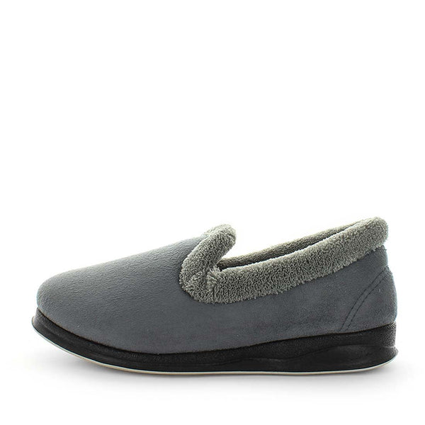Emille Slippers - Charcoal Grey