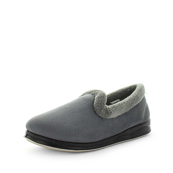 Emille Slippers - Charcoal Grey