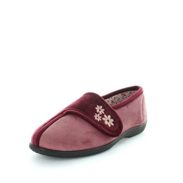 Ezalia Slippers - Burgundy Pink