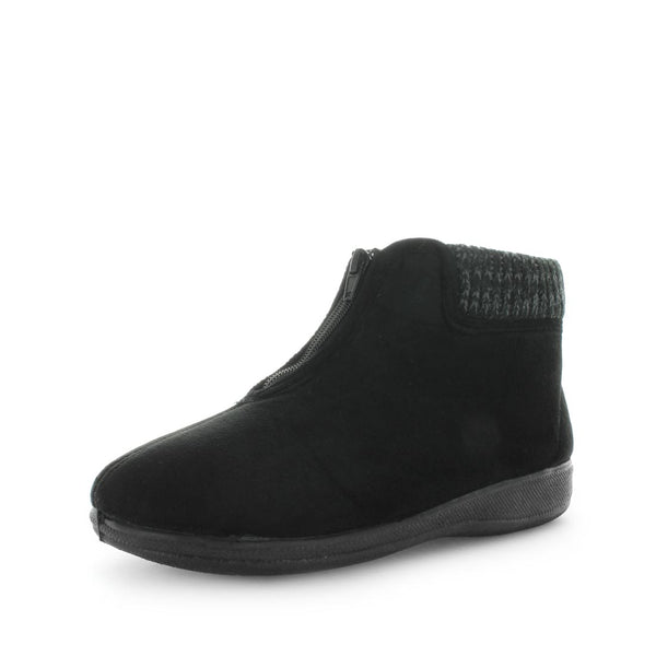 Eclaire Bootie Slippers - Black