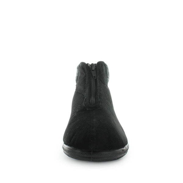 Eclaire Bootie Slippers - Black