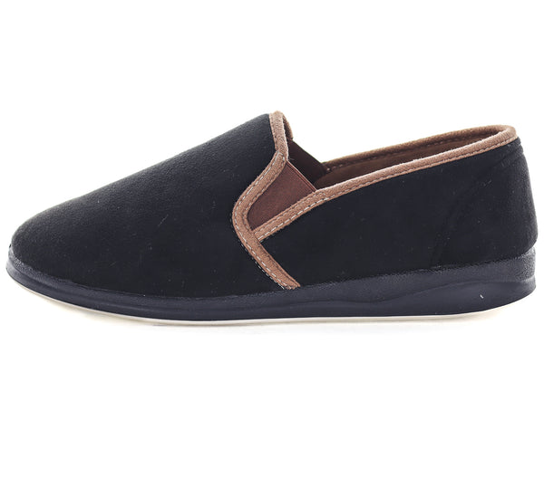 Eden Slippers - Black Tan