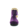 Ellidy Bootie Slippers - Purple Knit