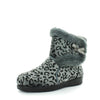 Ellidy Bootie Slippers - Grey Leopard