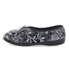 Emilia Slippers - Black Floral