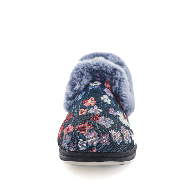 Emille Slippers - Blue Floral