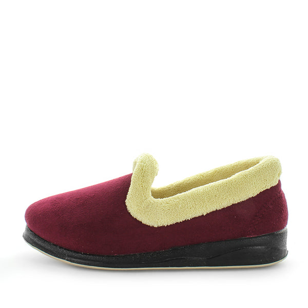 Emille Slippers - Burgundy