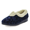 Eriana Slippers - Navy Embossed