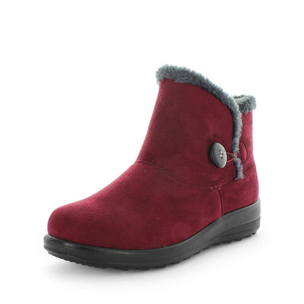 Eugenia Bootie Slippers - Burgundy