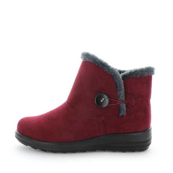 Eugenia Bootie Slippers - Burgundy