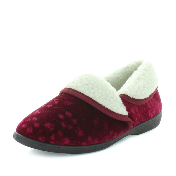 Eba 4 Slippers - Red Embossed