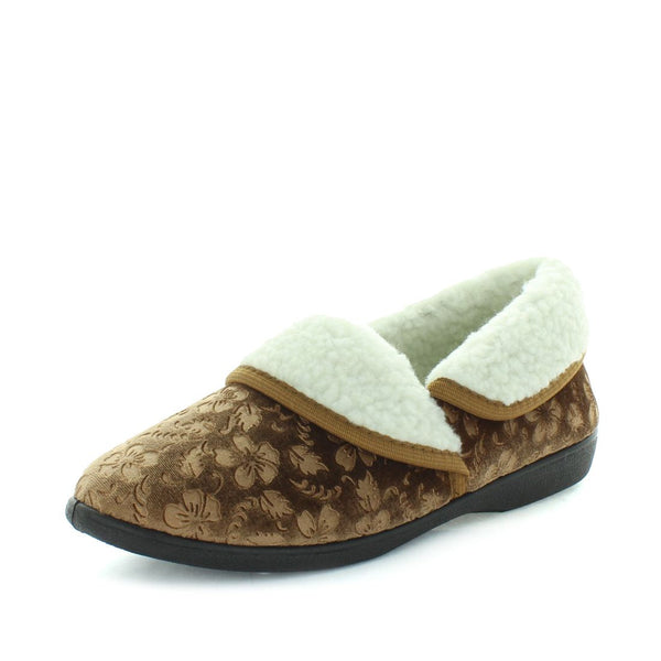 Eba 4 Slippers - Tan Embossed