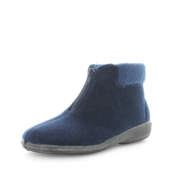 Eclaire Bootie Slippers - Navy
