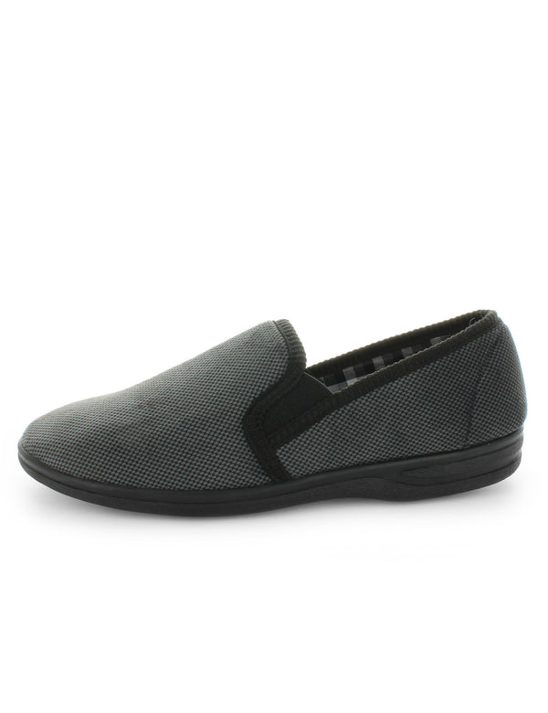 Edword Slippers - Black Grey