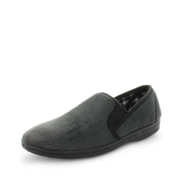 Edword Slippers - Black Grey