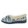 Electra Slippers - Blue Knit