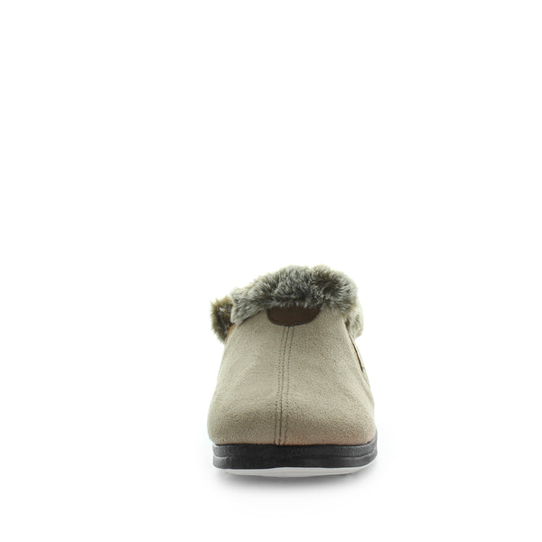 Elivia Bootie Slippers - Taupe