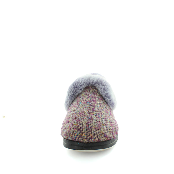 Emille Slippers - Purple Knit