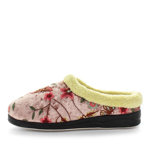 Endy Slippers - Heather Embroidery