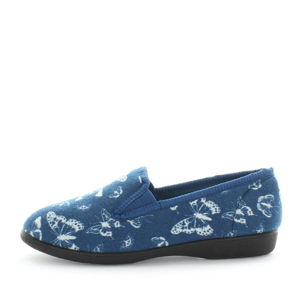 Erta Slippers - Blue Print
