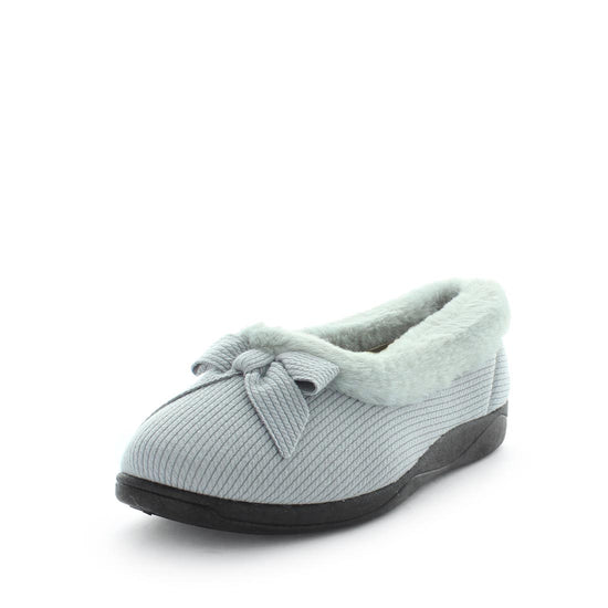 Electra by panda slippers, women's slippers, women's comfort slippers, Ballet slippers with a cute bow like feature, warm lining and sock with a flexible and durable outsole. women's comfort warm slippers, ladies slippers
