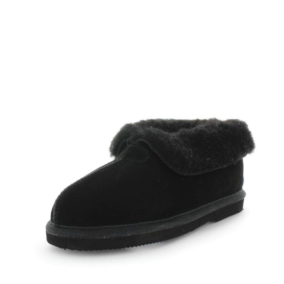 Just Bee UGGs- cosa- womens little boot slipper style, 100% wool, leather shoe with detailed upper and over hanging wool on the trim - womens comfort slippers - womens best slippers- UGGs