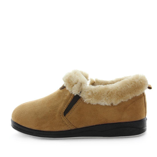 Elivia by panda slippers  - comfort slippers - women's slippers - boot style slippers - slipper boots - fur collar and fur lining slipper with warm and comfy fit and twin gussets for easy slip on and off