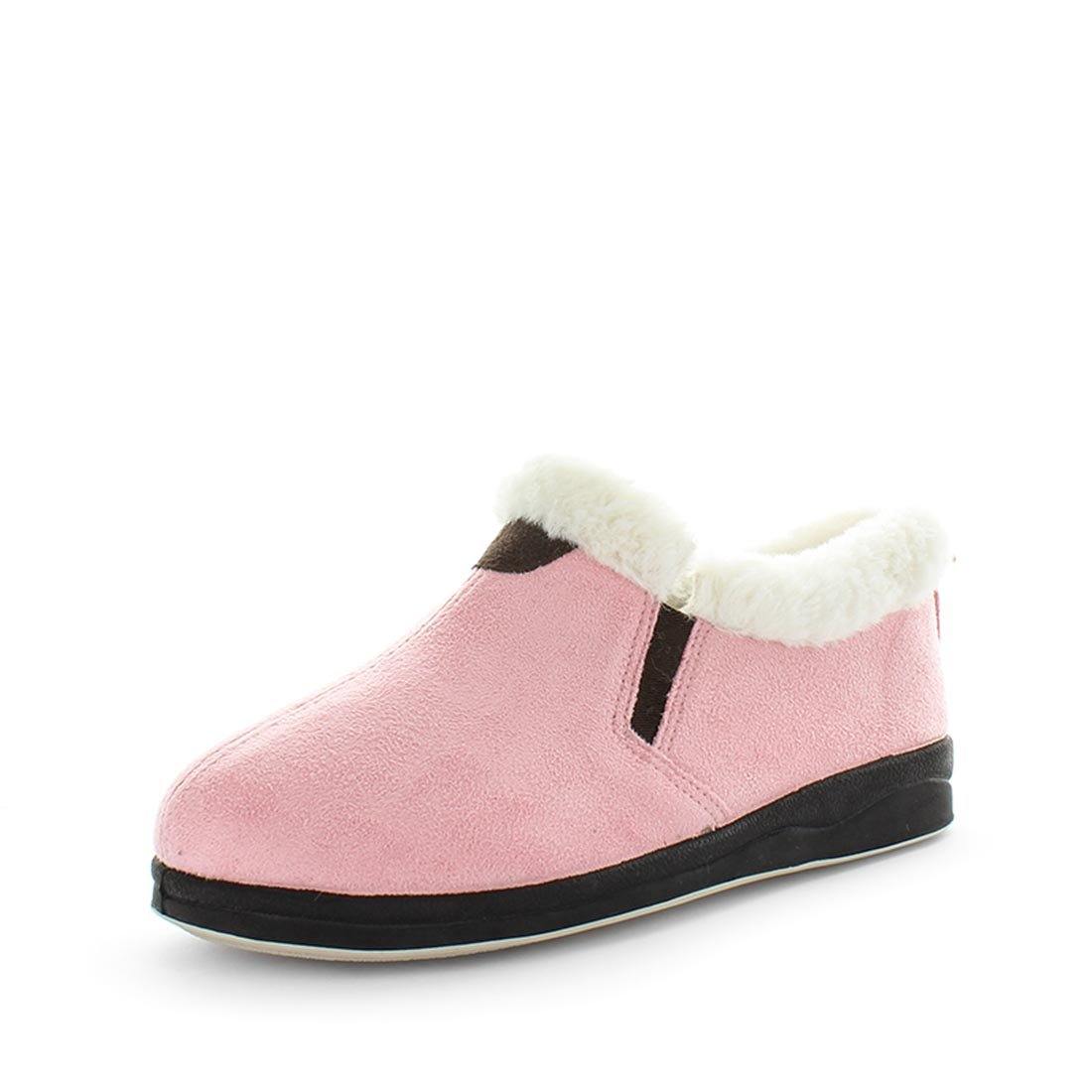 Elivia by panda slippers  - comfort slippers - women's slippers - boot style slippers - slipper boots - fur collar and fur lining slipper with warm and comfy fit and twin gussets for easy slip on and off