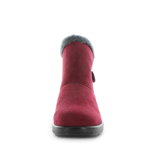 EUGENIA by PANDA - Women's Shoes, Women's Shoes: Slippers - comfort slipper boots - women's comfort slippers - boot slippers - womens slippers with flexible and durable sole with a button detail and fur lining 
