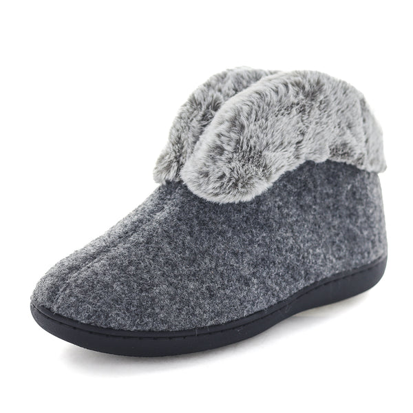 Ebissa Bootie Slippers - Grey