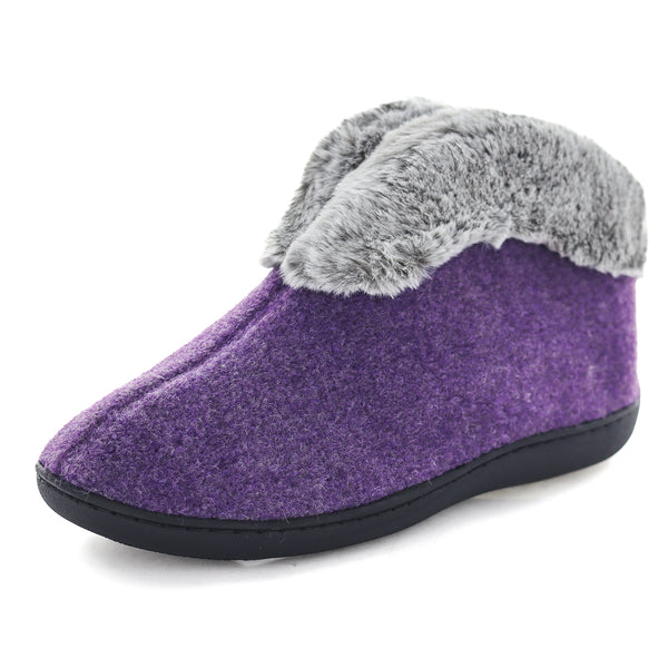 Ebissa Bootie Slippers - Purple