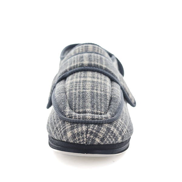 Edison Slippers - Grey Check