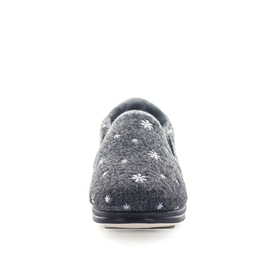 Eleanor STEPPINS Slippers - Grey Flower