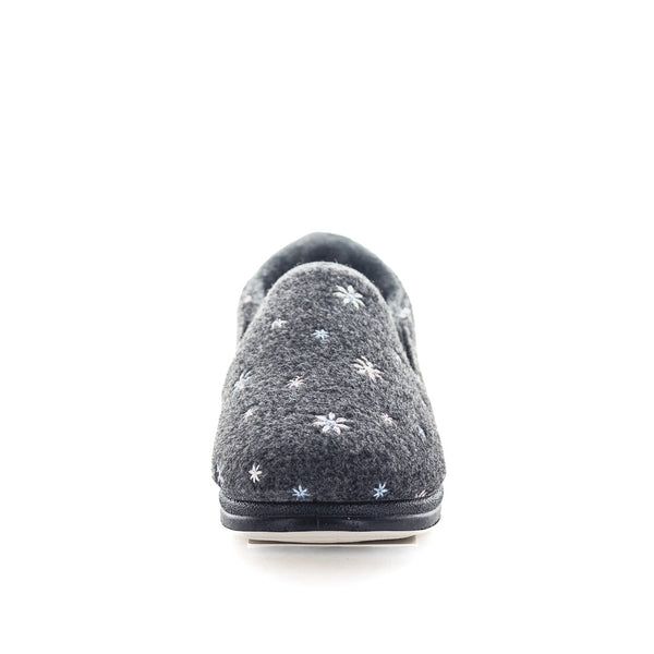 Eleanor STEPPINS Slippers - Grey Flower