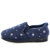 Eleanor STEPPINS Slippers - Navy Flower