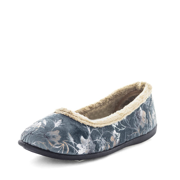Elgin Slippers - Grey Print