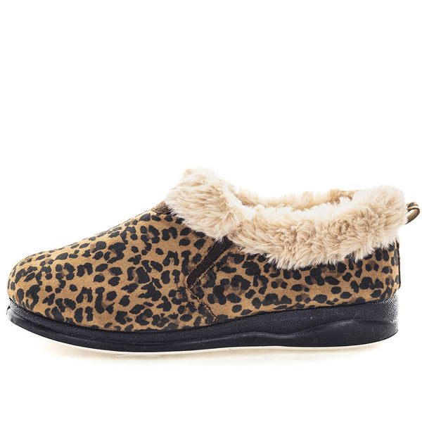 Elivia Bootie Slippers - Leopard