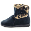 Ellidy Bootie Slippers - Black Leopard