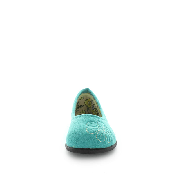 Emaria Slippers - Teal