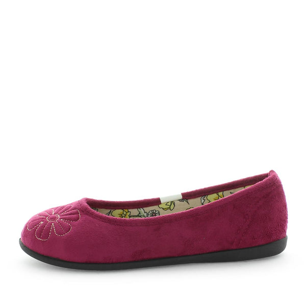 Emaria Slippers - Cerise