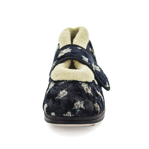 Emee Slippers - Black Floral