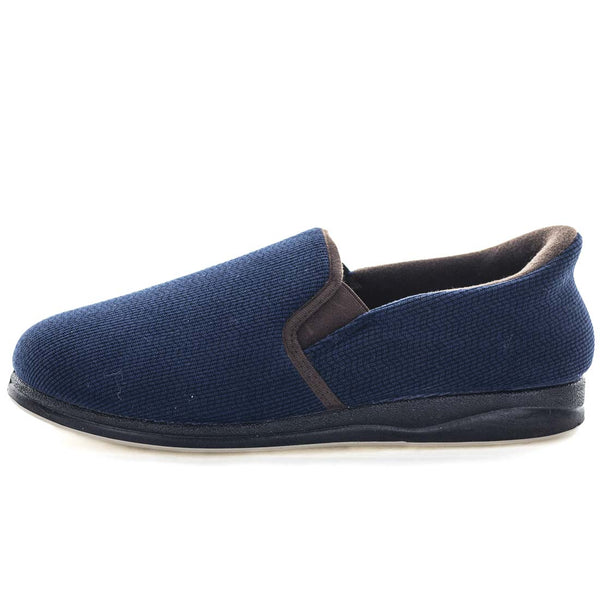 Emerson STEPPINS Slippers - Navy/Brown