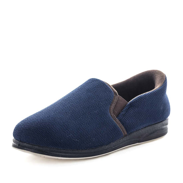 Emerson STEPPINS Slippers - Navy/Brown