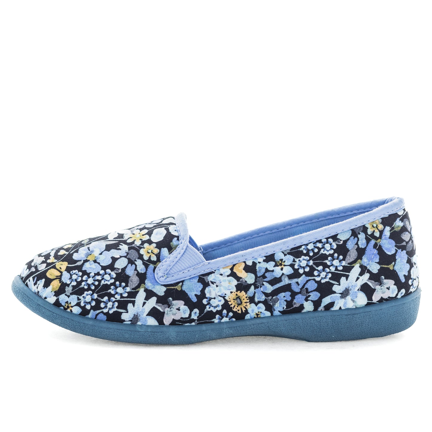 Erica Slippers - Blue/Yellow