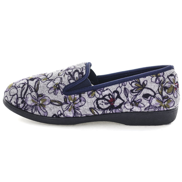 Erta Slippers - Purple Floral