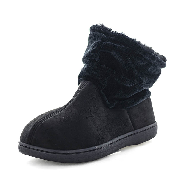 Evelyn Bootie Slippers - Black