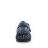 Edison Slippers - Navy Blue Check