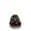 Endy Slippers - Black Embroidery