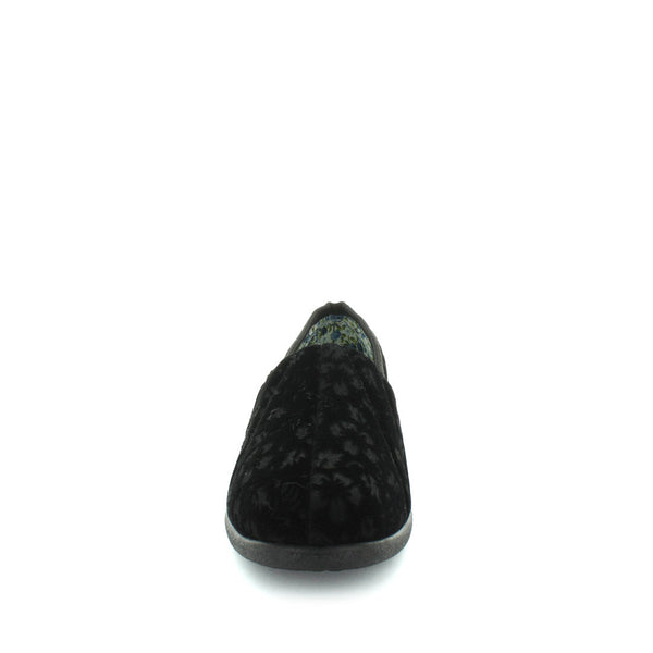 Ethany Slippers - Black Embossed