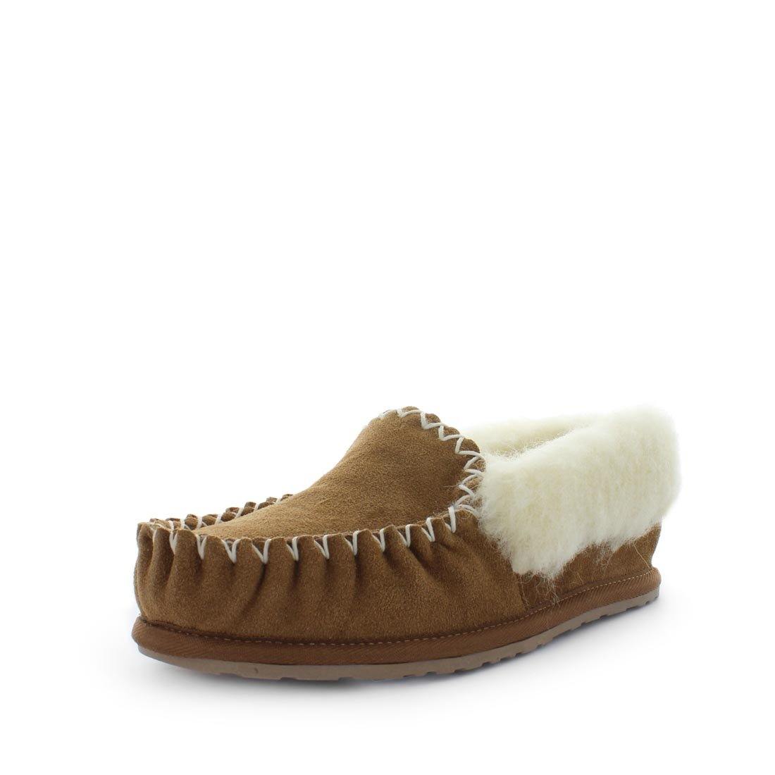 Just Bee UGGs- crafts - womens moccasins slipper style, 100% wool, leather shoe with detailed upper and over hanging wool on the trim - womens comfort slippers - womens best slippers- UGGs